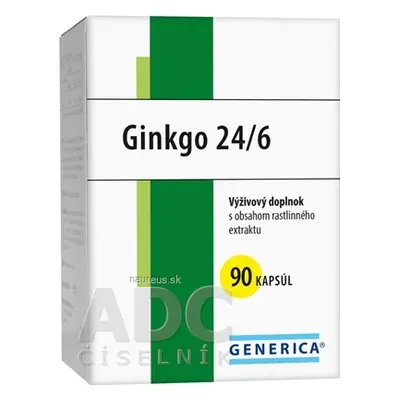 GENERICA spol. s r.o. GENERICA Ginkgo 24/6 cps 40 mg 1x90 ks 90 ks