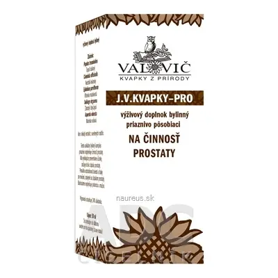 VALOVIČ, s.r.o. JV KAPKY - PRO na činnost prostaty 1x50 ml 50 ml