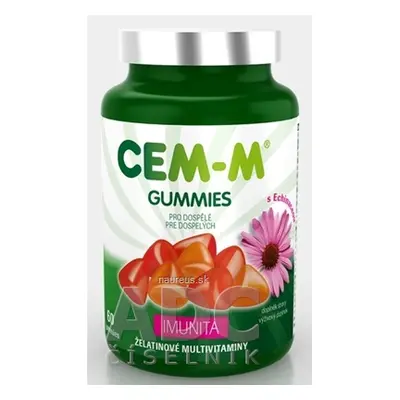 Salutem Pharma s.r.o. CEM-M Gummi IMUNITA želatinové multivitaminy s Echinaceou, pro dospělé, 1x