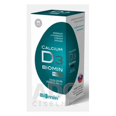 BIOMIN, a.s. BIOMIN CALCIUM NEO s vitamínem D3 cps 1x90 ks 90 ks