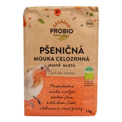 Country Life Mouka pšeničná celozrnná jemně mletá 1 kg BIO PROBIO 1kg