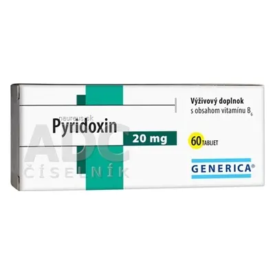 GENERICA spol. s r.o. GENERICA Pyridoxin tbl 1x60 ks 60 ks