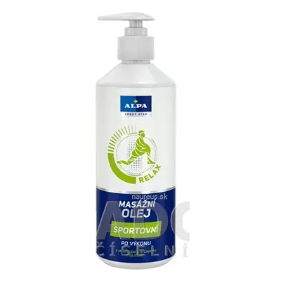 ALPA, a.s. ALPA Sportstar OLEJ MASÁŽNÍ SPORTOVNÍ relax - po výkonu 1x500 ml 500 ml