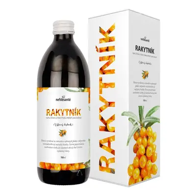 Nefdesante RAKYTNÍK (100% šťáva z rakytníku řešetlákového s přídavkem vitamínu C 500 ml) 500 ml