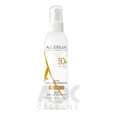 Pierre Fabre Dermo-cosmétique A-DERMA PROTECT SPRAY SPF50 + sprej (křehká fragilní kůže) 1x200 m