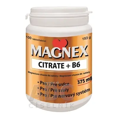 Vitabalans Oy Vitabalans MAGNEX CITRATE + B6 tbl 1x100 ks 100 ks