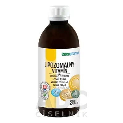 DACOM Pharma s.r.o. EDENPharma LIPOZOMÁLNÍ VITAMIN C + Zn + D3 + Se perorální roztok 1x250 ml