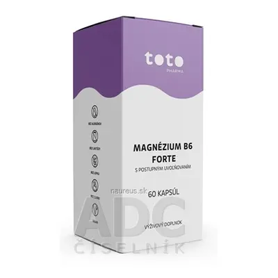 TOTO Pharma s.r.o. TOTO magnézium B6 FORTE cps 1x60 ks