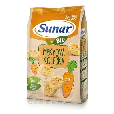 HERO CZECH s.r.o. Sunar BIO Křupky Mrkvové kolečka (od ukonč. 12. měsíce) 1x45 g 45 g