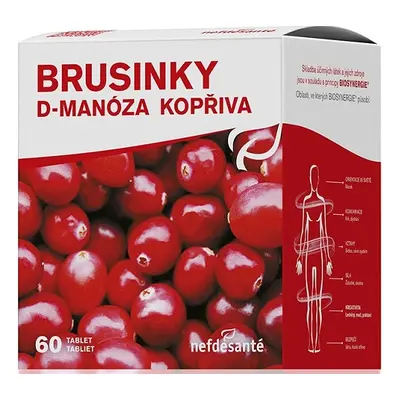 Nefdesante BRUSINKY D-manosa KOPŘIVA (tbl 6x10 (60 ks)) 60 kapsúl