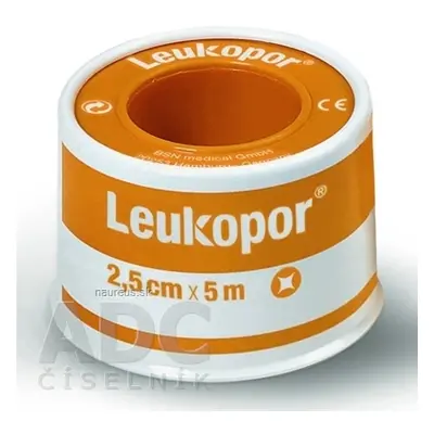 BSN Medical GmbH LEUKOPOR náplast na cívce, 2,5cm x 5m, 1x1 ks