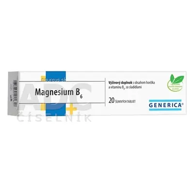 GENERICA spol. s r.o. GENERICA Magnesium B6 tbl eff 1x20 ks 20 ks