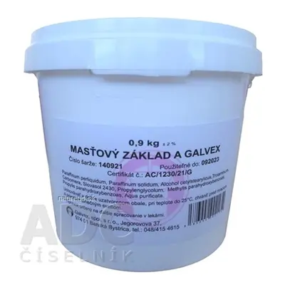 GALVEX spol. s.r.o. MASŤOVÝ ZÁKLAD A - GALVEX ung 1x900 g