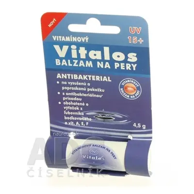 Vitalos s.r.o. VITALOS Balzám na rty antibakterial SPF 15 vitamínový 1x1 ks 1 ks