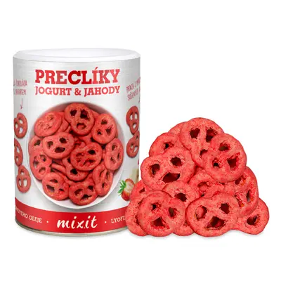 Mixit Mixi preclíky - Jogurtová čokoláda s jahodami