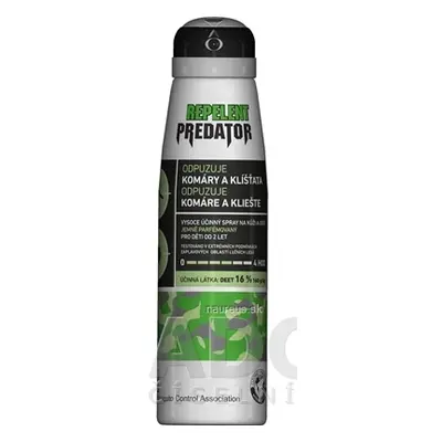 LEROY CZECH, s.r.o. PREDATOR REPELENT DEET 16% sprej na kůži a oděv 1x150 ml 150 ml