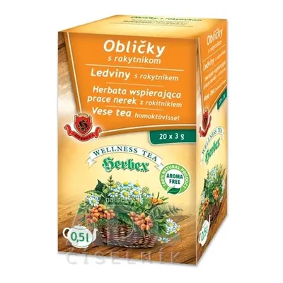 HERBEX spol. s r.o. HERBEX LEDVINY s rakytníkem bylinná směs (wellness tea) 20x3 g (60 g) 20 x 3