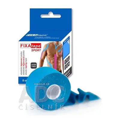 ALFA VITA, s.r.o. FIXAtape SPORT STANDARD Kinesiology elastická tejpovací páska modrá, 5 cm x 5 