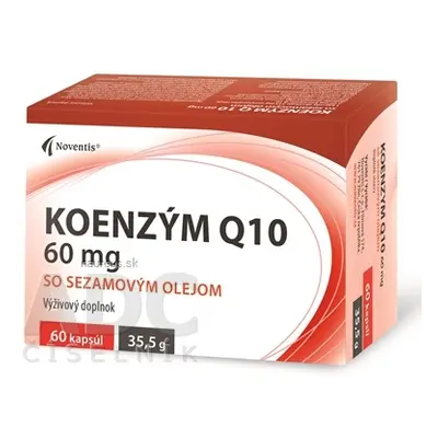 Noventis s.r.o. Noventis Koenzym Q10 60 mg se sezamovým olejem, cps 1x60 ks 60 ks