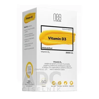 nes group, s. r. o. nesVITAMINS Vitamin D3 2000 IU cps 1x60 ks