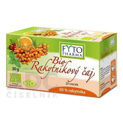 FYTOPHARMA, a.s. FYTO Bio Rakytníkový čaj kapsy 20x1,5 g (30 g) 20 x 1.5 g