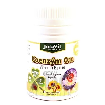 JuvaPharma Kft. JutaVit Koenzym Q10 + vitamin E plus cps 1x66 ks