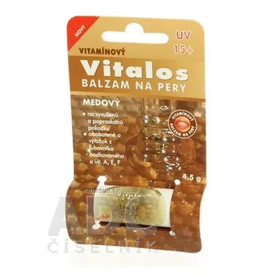 Vitalos s.r.o. VITALOS Balzám na rty med SPF 15 vitamínový 1x1 ks 1 ks