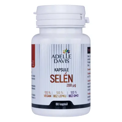 Adelle Davis Adelle Davis - Selen, 200 mcg, 60 kapslí 60 kps