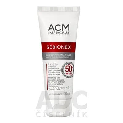 Laboratoire Dermatologique ACM ACM SÉBIONEX Matující krémový gel na opalování na problematickou 