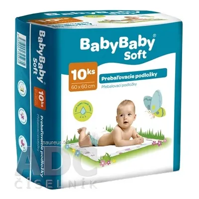 CELLTEX s. r. o. BabyBaby Soft Podložky přebalovací 60x60 cm 1x10 ks 1 ks