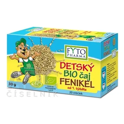 FYTOPHARMA, a.s. FYTO DĚTSKÝ BIO čaj FENYKL (od 1. týdne) kapsy 20x1,5 g (30 g) 20 x 1.5 g