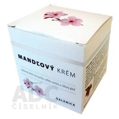 GENERICA spol. s r.o. GALENICA MANDLOVÝ KRÉM 1x50 g 50 g