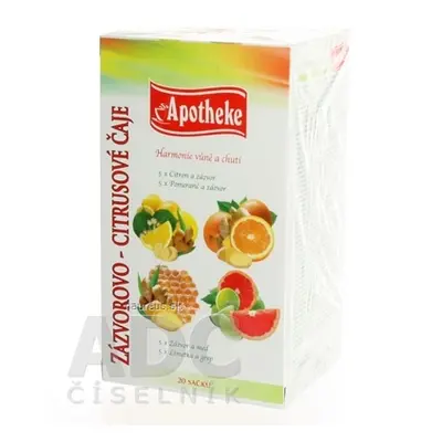 MEDIATE s.r.o. APOTHEKE PREMIER SELECTION ČAJ ZÁZVOR-CITRUS SMĚS 20x2 g (40 g) 20 x 2 g