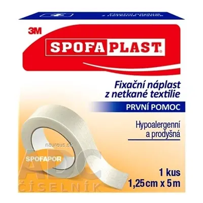 3M Česko, spol. s r.o. 3M Spofaplast č.731 Fixační náplast 1,25cm x 5m, z netkané textilie, cívk