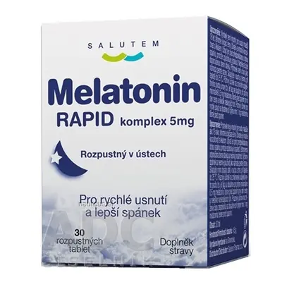 Salutem Pharma s.r.o. Melatonin RAPID komplex 5mg SALUTEM rozpustné tablety 1x30 ks 30 ks