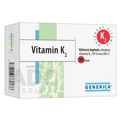 GENERICA spol. s r.o. GENERICA Vitamin K2 cps 1x90 ks 90 ks