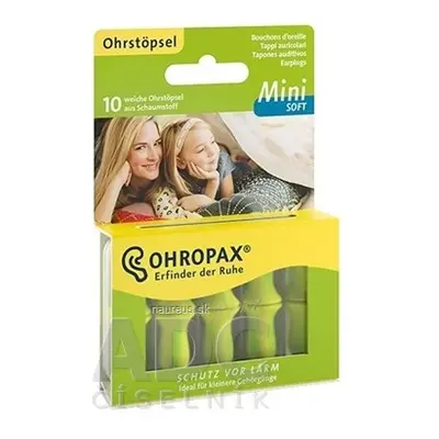 Ohropax OHROPAX Mini SOFT Ušní vložky v plastové krabičce 1x10 ks