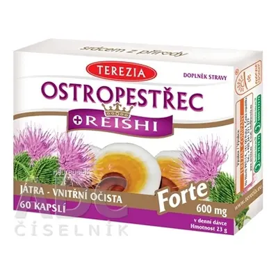 TEREZIA COMPANY s.r.o. TEREZIA ostropestřce + REISHI Forte cps 1x60 ks