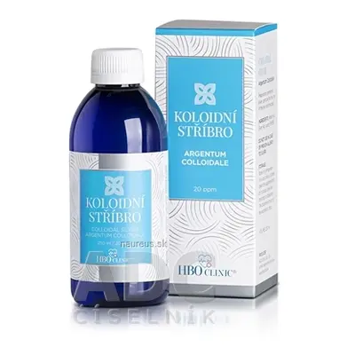 HBO Clinic s. r. o. HBO Clinic koloidní stříbro hustota částic 20 ppm, 1x250 ml 250ml