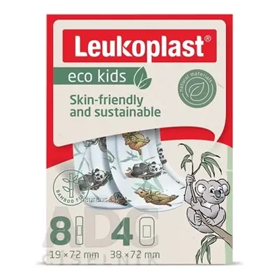 BSN Medical GmbH LEUKOPLAST ECO Kids náplast na rány pro děti, 2 velikosti, 1x12 ks