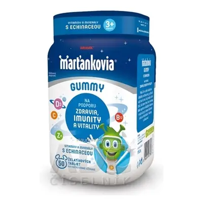 WALMARK, a.s. WALMARK Marťánci Gummy Vitamíny s Echinaceou želatinové tablety, příchuť jahoda a 