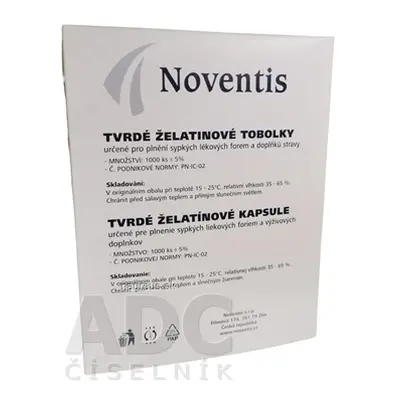 Noventis s.r.o. Noventis želatinové tobolky velikost 0 Fagron natural 1x1000 ks