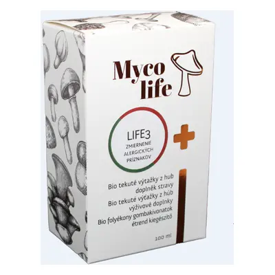 Mycolife MYCOLIFE-LIFE 3 bio Agaricus, bio Reishi, 100 ml - Zmírnění alergických příznaků 100 ml