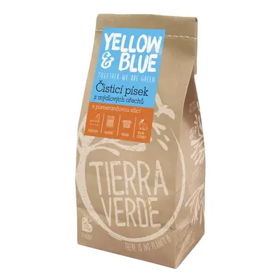 Yellow & Blue Čistící písek z prášku z mýdlových ořechů 1 kg (zip sáček) 1 kg