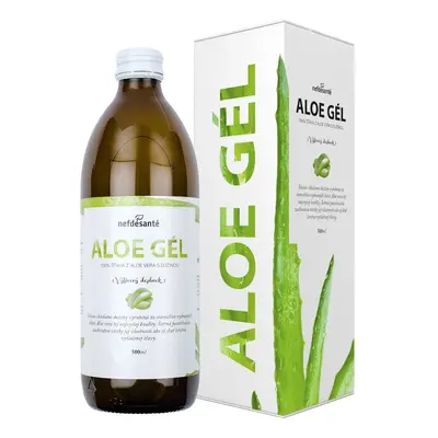 Nefdesante ALOE GEL (100% šťáva z Aloe Vera s dužinou 500 ml) 500 ml