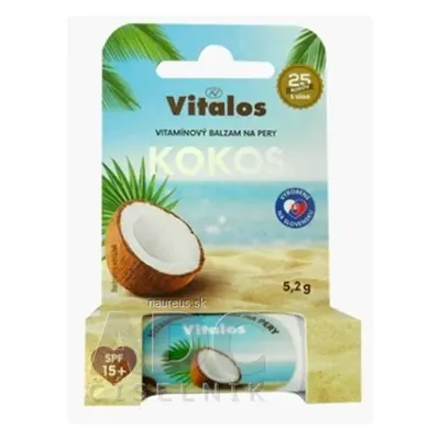 Vitalos s.r.o. VITALOS Balzám na rty kokos SPF15 vitamínový 1x1 ks