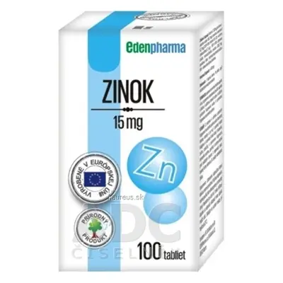 EDENPharma, s.r.o. EDENPharma ZINEK 15 mg tbl 1x100 ks 100 ks