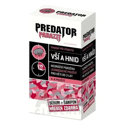 LEROY CZECH, s.r.o. PREDATOR Parazit při výskytu vší a hnid PACK sérum 100 ml + šampon 100 ml + 