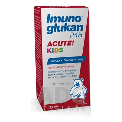 PLEURAN, s.r.o. Imunoglukan P4H ACUTE KIDS (inov.zloženie) 1x100 ml 100 ml