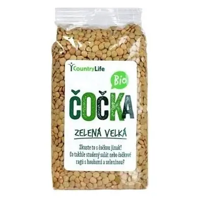 Country Life Čočka zelená 500g BIO 500 g